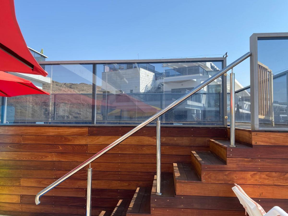 Ferienwohnung Stunning Penthouse With Sea Views And Private Heated Pool Eilat Exterior foto